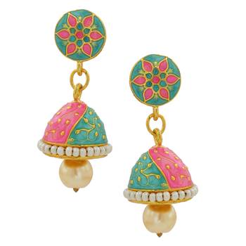 Multicolor Earrings Designer Mina Earring For Girls 2