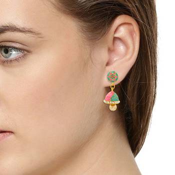 Multicolor Earrings Designer Mina Earring For Girls 3