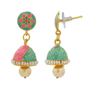 Multicolor Earrings Designer Mina Earring For Girls 4
