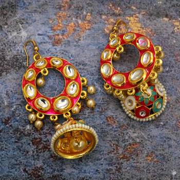 Multicolor Kundan Earrings for Beautiful Womans 1