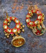 Multicolor Kundan Earrings for Beautiful Womans