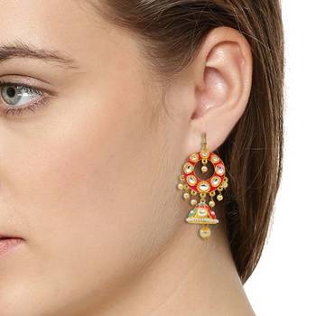 Multicolor Kundan Earrings for Beautiful Womans 3