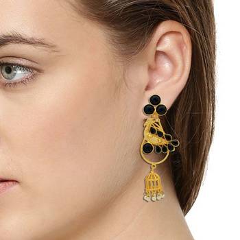 Peocock Jhumki Earring 3