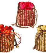 Designer Potli Bag Combo With Beadwork For Women (3)
