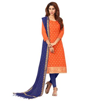 Orange banarasi banarasi salwar 1