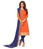 Orange banarasi banarasi salwar