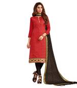 Red Banarasi Banarasi Salwar