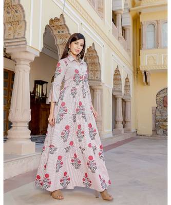 red printed Cotton kurta sets 2