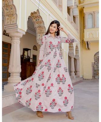 red printed Cotton kurta sets 4