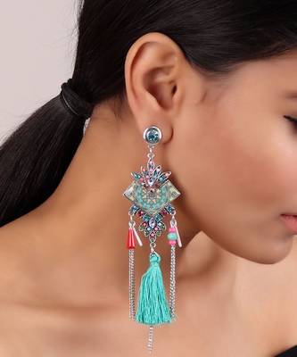 Whimsical Pastel Earrings with Tassels 1
