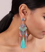 Whimsical Pastel Earrings with Tassels