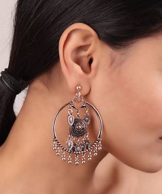 Oxidized Chaandbali with Tribal Trinkets 1