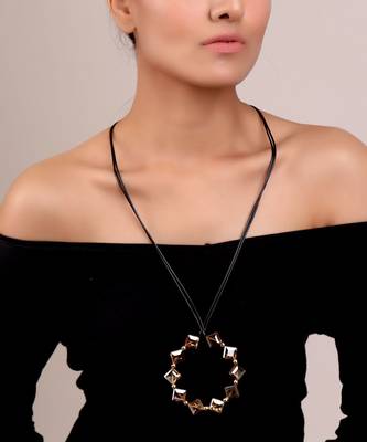 Crystal Circular Pendant Necklace 2