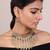 Teal Gold Classic Beaded Necklace Set