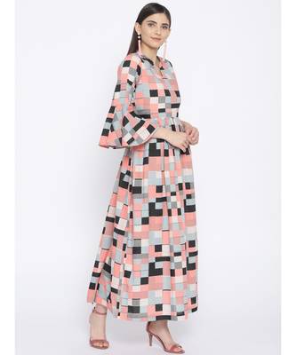multicolor printed cotton stitched kurti 4