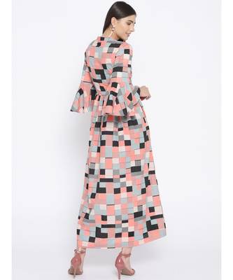 multicolor printed cotton stitched kurti 5