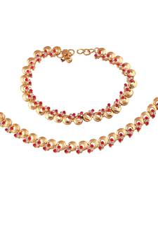 Traditional Kundan Anklets For Women A024R