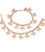 Traditional Kundan Anklets For Women A025W