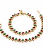 Traditional Kundan Anklets Payal For Girls & Women (A029Mg)