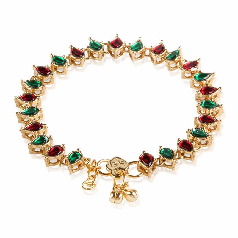 Traditional Kundan Anklets Payal For Girls & Women (A029Mg)