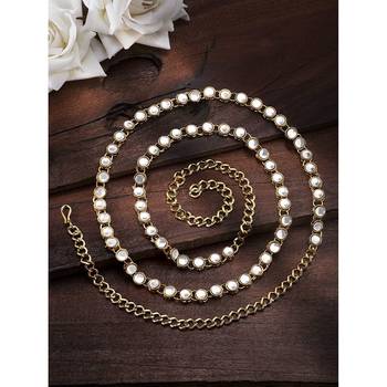 Traditional Gold Plated Kundan Kamarband For Women  2