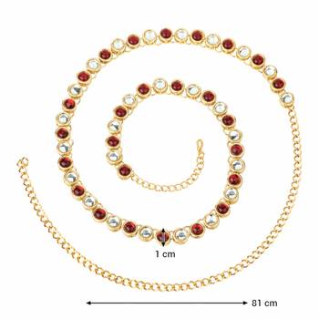 Kundan Belly Chain Kamarband For Girls Women  2