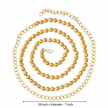 Gold Plated Kundan Belly Chain Kamarband For Girls Women  2