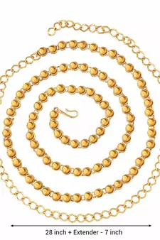 Gold Plated Kundan Belly Chain Kamarband For Girls Women 