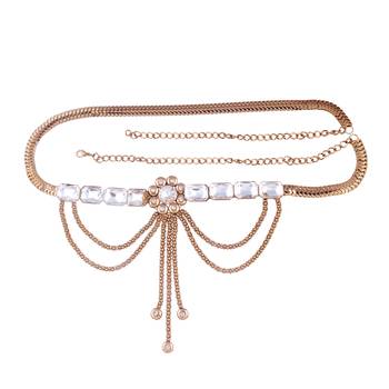 Traditional Gold Plated Stone Studded Kamarband For Women  1
