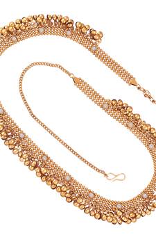 Traditional Gold Plated Stone Studded Kamarband For Women (B023)