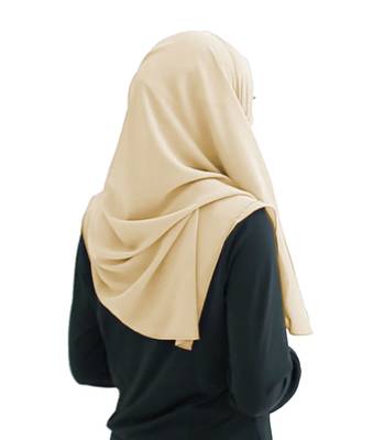 Justkartit Caramel Beige Color Fully Stitched Ready To Wear Instant Hijab Scarf For Women 5