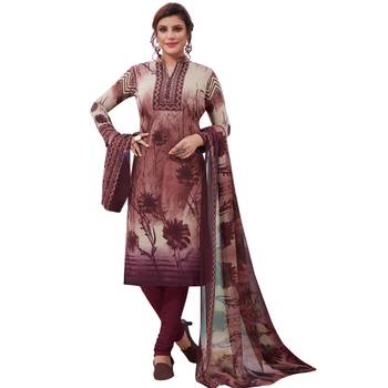 Multicolor floral print synthetic salwar 1