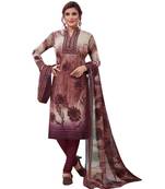 Multicolor floral print synthetic salwar