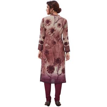 Multicolor floral print synthetic salwar 2