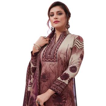 Multicolor floral print synthetic salwar 4
