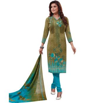 Multicolor floral print synthetic salwar 1