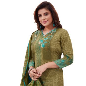 Multicolor floral print synthetic salwar 4