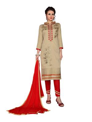 Beigeresham embroidery cotton salwar 1