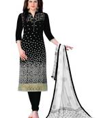 Black Resham Embroidery Cotton Salwar