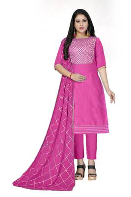 Pink gotta patti chanderi salwar 1