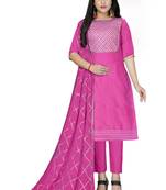 Pink gotta patti chanderi salwar