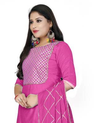 Pink gotta patti chanderi salwar 2