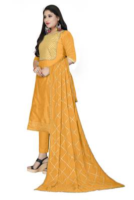 Orange gotta patti chanderi salwar 4