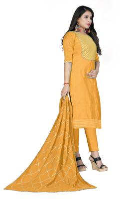 Orange gotta patti chanderi salwar 5