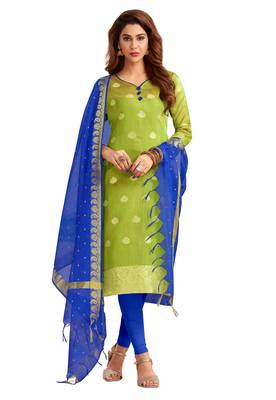 Light-green banarasi banarasi salwar 1