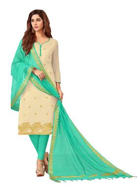 Cream banarasi banarasi salwar 1