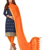 Navy-blue banarasi banarasi salwar