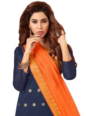 Navy-blue banarasi banarasi salwar 2