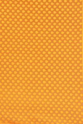 Yellow woven jacquard saree with blouse 5