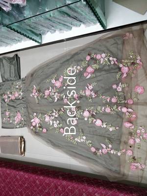 Grey embroidered santoon salwar 2